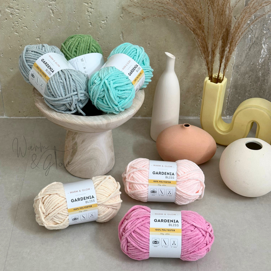 Warm & Glow - Gardenia Bliss | Aran Chenille Baby