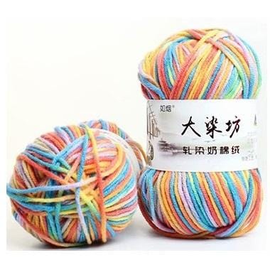 š® Milk Cotton Yarn: Melange (5ply)