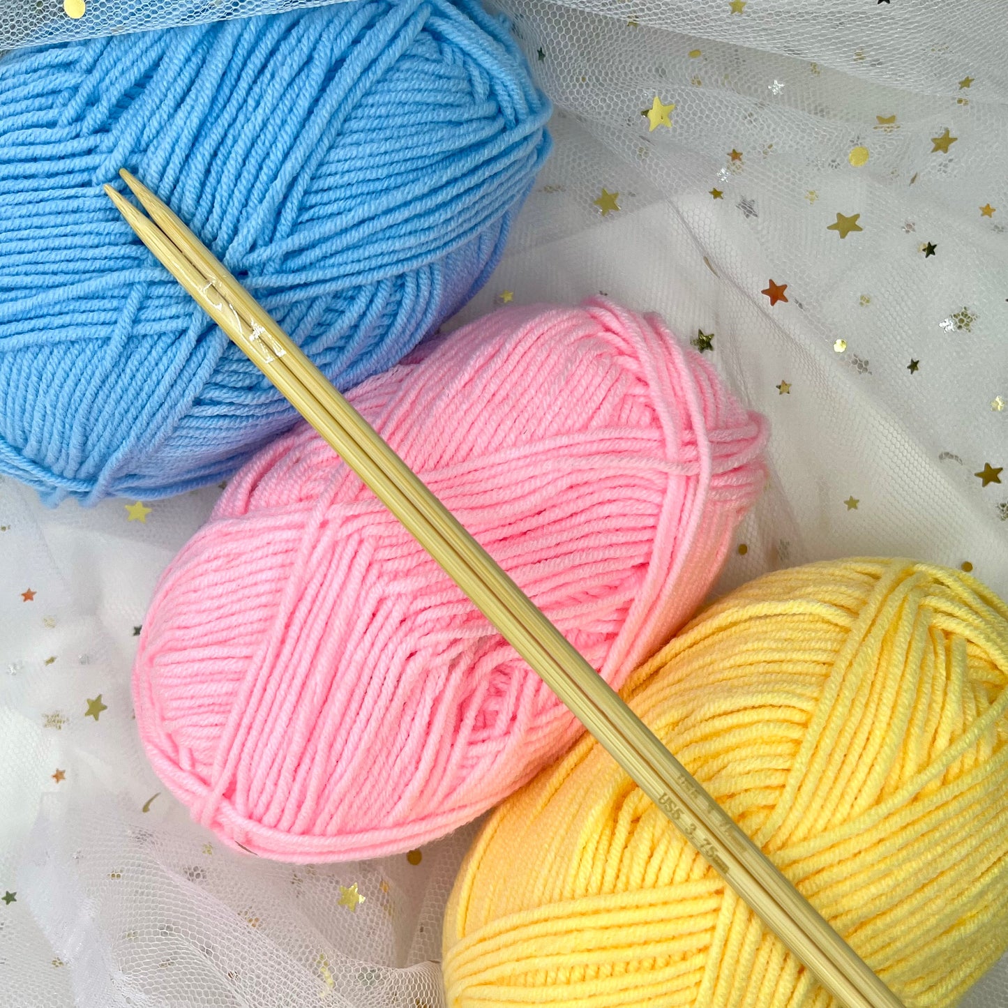 Bamboo Straight Knitting Needle (30cm)