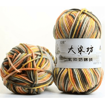š® Milk Cotton Yarn: Melange (5ply)