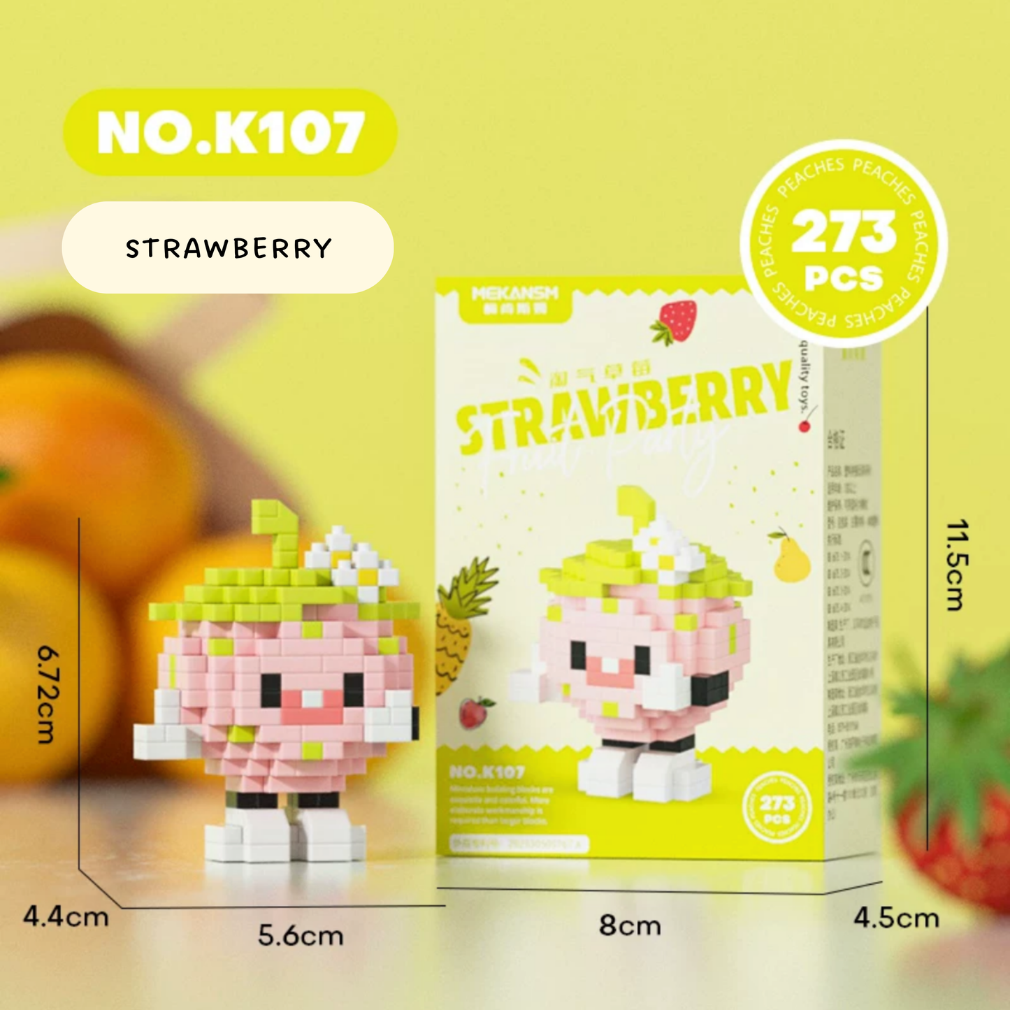 Happy Fruit Friends Nano Blocks