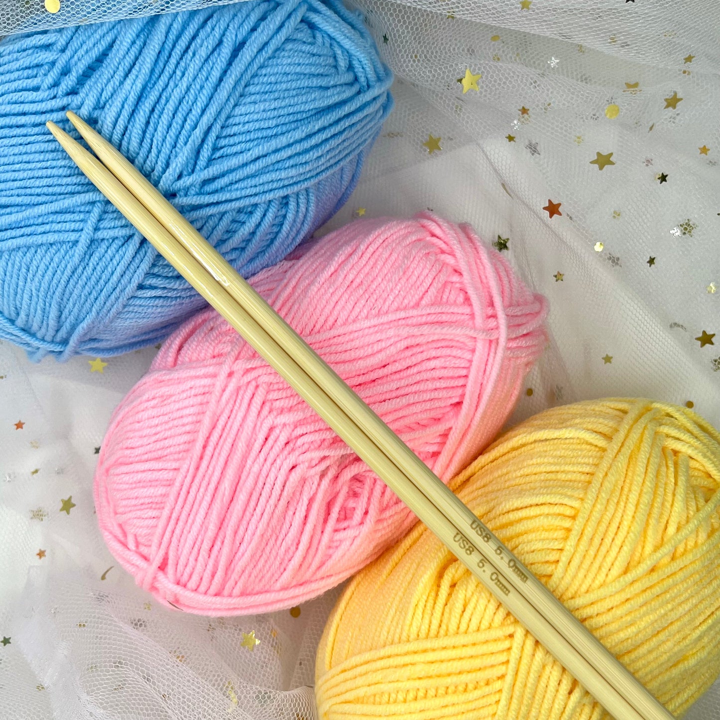 Bamboo Straight Knitting Needle (30cm)