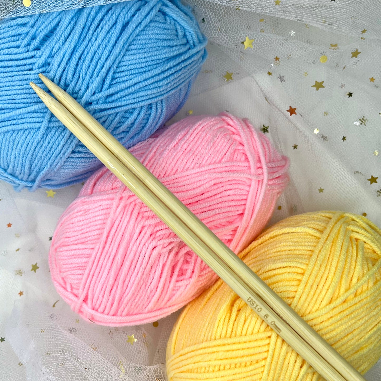Bamboo Straight Knitting Needle (30cm)