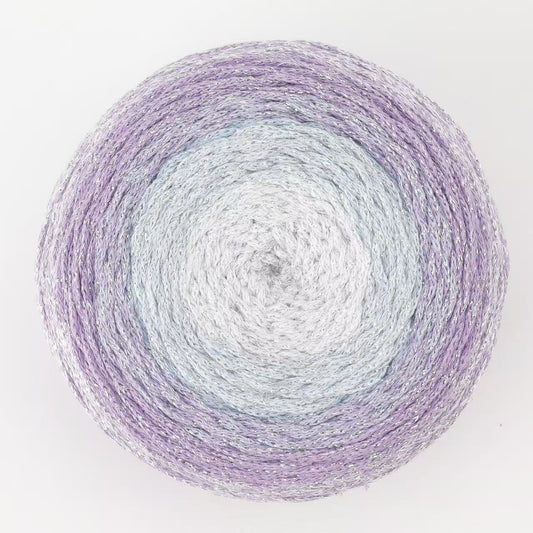 Warm & Glow - Daffodil Bliss Shine | Glitter Braided Rope Aran Cake