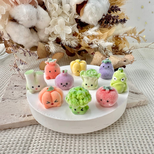 Velvet Beads: Vegetable Friends (Assorted Designs)