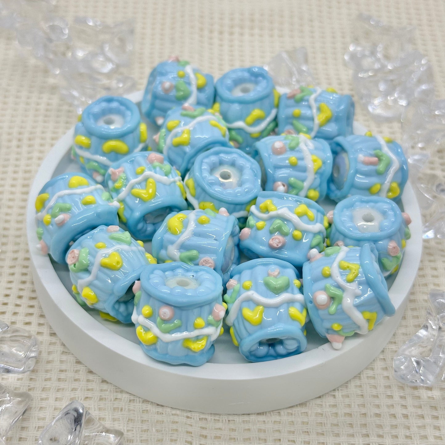 HandPainted Beads: Terry