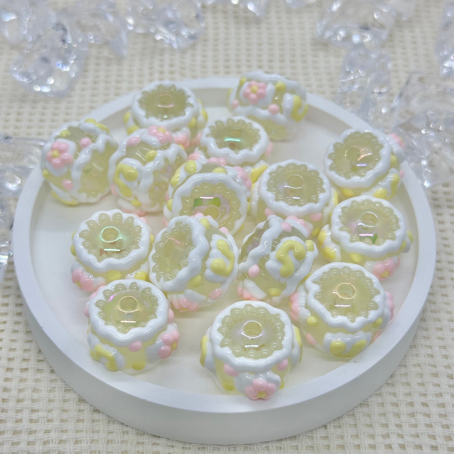 HandPainted Beads: Zen (Glow in the Dark)