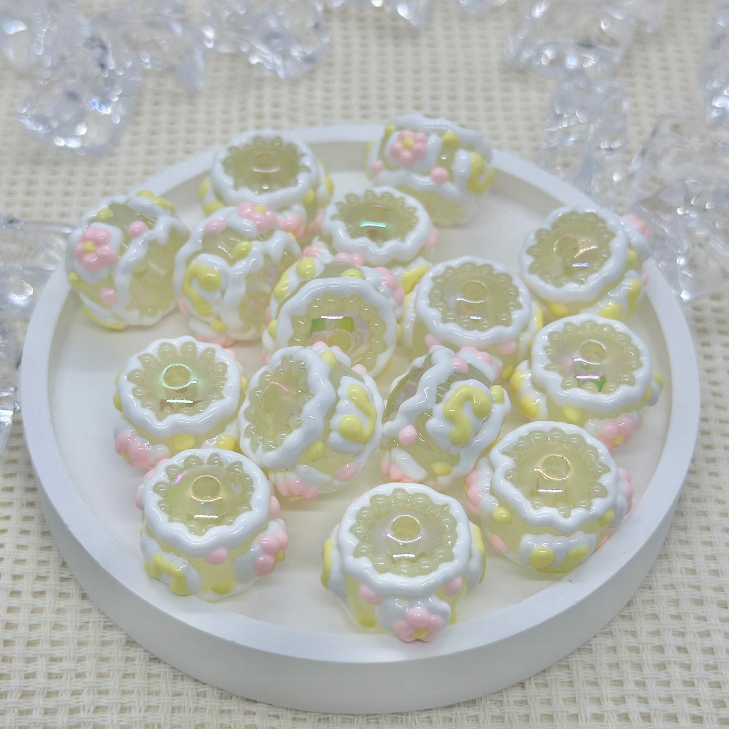 HandPainted Beads: Zen (Glow in the Dark)