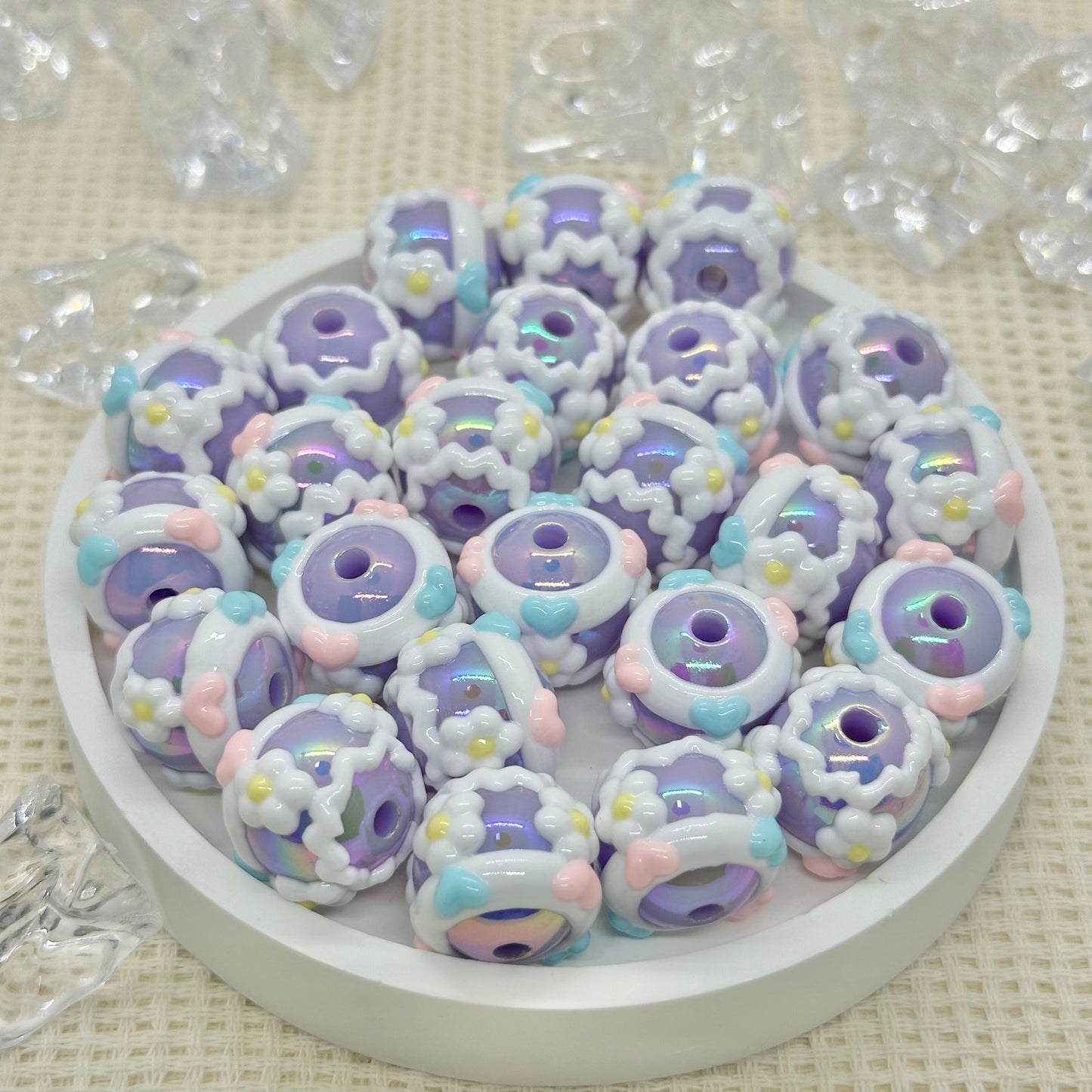 HandPainted Beads: Emily