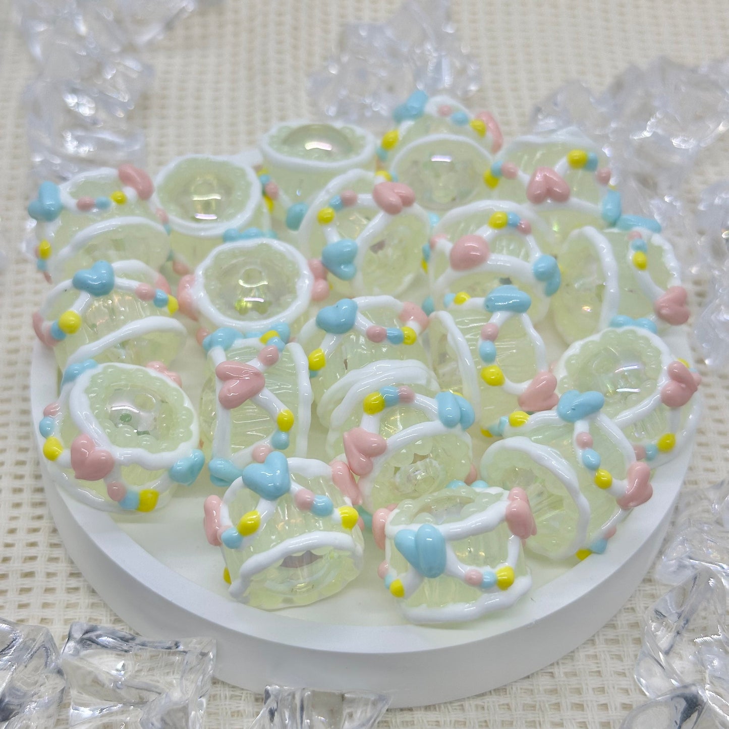 HandPainted Beads: Alexis