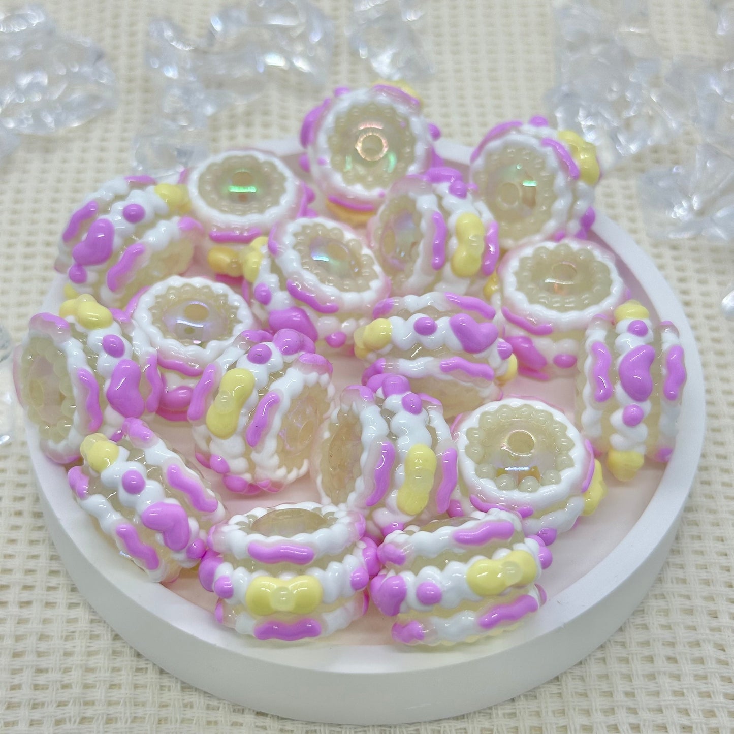 HandPainted Beads: Jane (Glow in the Dark)