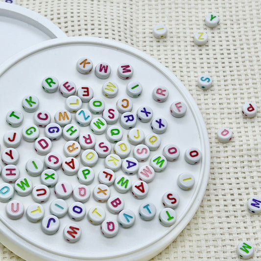 Alphabet Beads: Pastel Circles (A - Z)