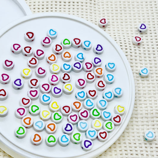 Alphabet Beads: Pastel Hearts