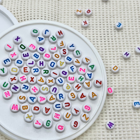 Alphabet Beads: Rainbow Circles