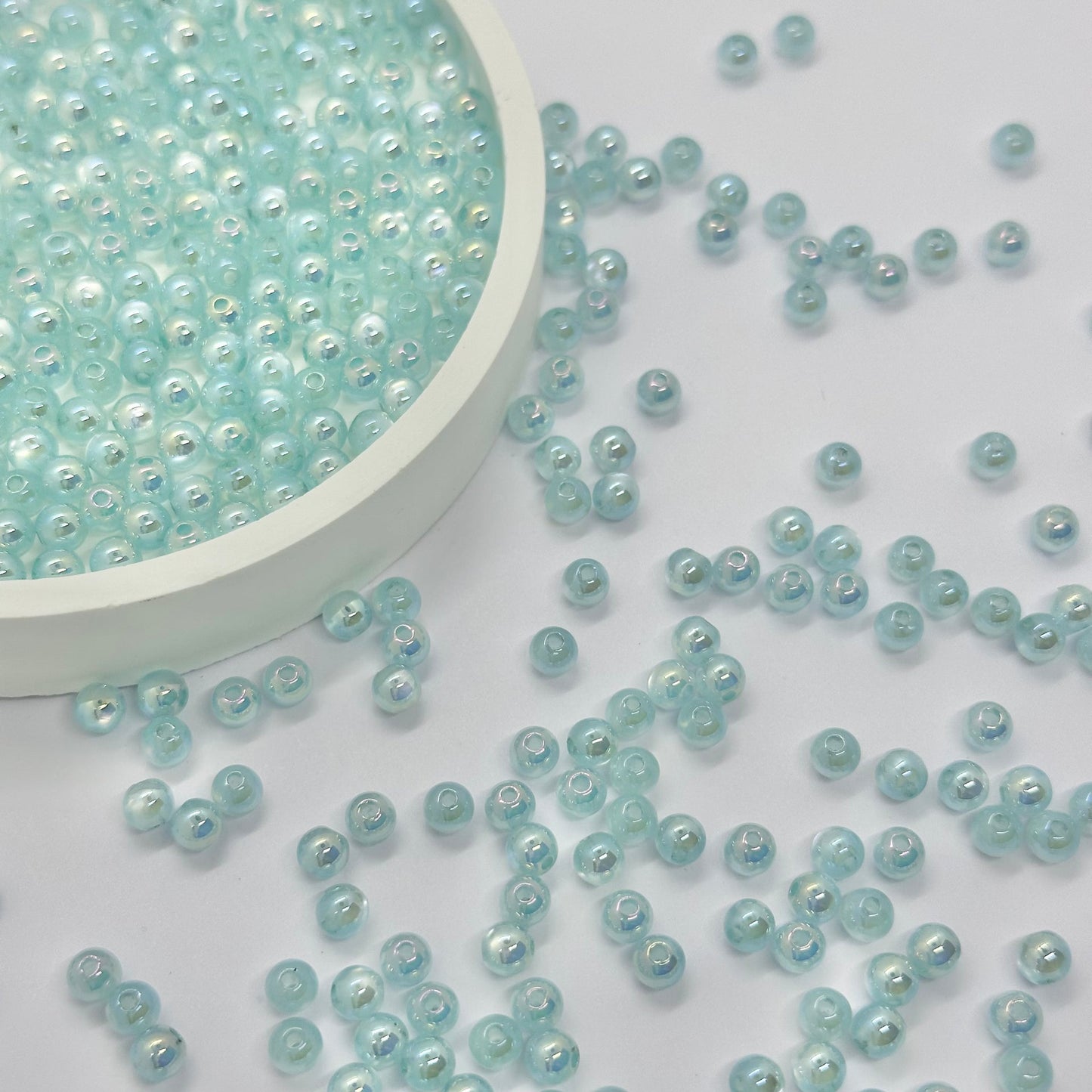 AB Beads: 4mm Transparent Beads