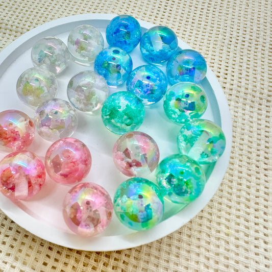 Resin Beads: Twinkle Circular Spheres