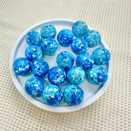 Resin Beads: Glitter Flakes Sparkle Spheres