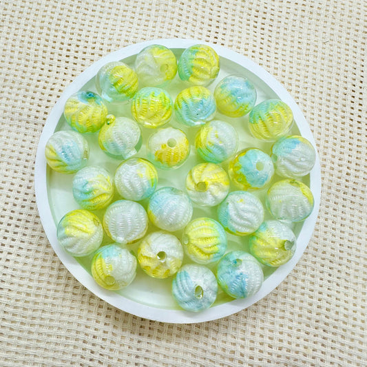 Resin Beads: Textured Lime Gumball