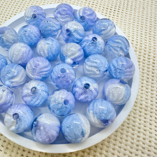 Resin Beads: Textured Blueberry Gumball