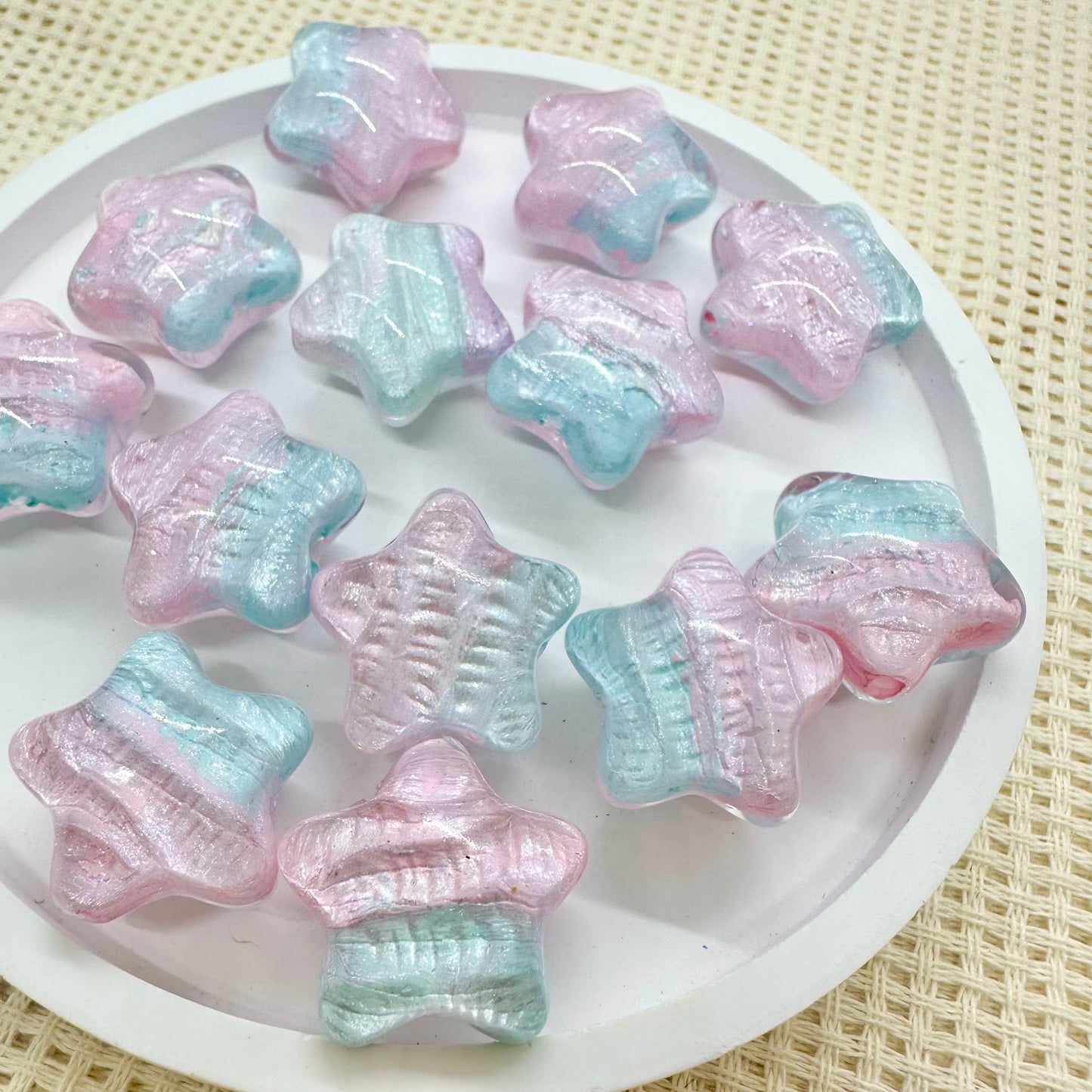 Resin Beads: Pink Sand Beach Landscape