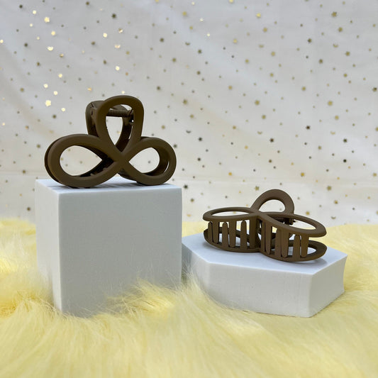 Matte Claw Clip: Ribbon (Assorted Colors)