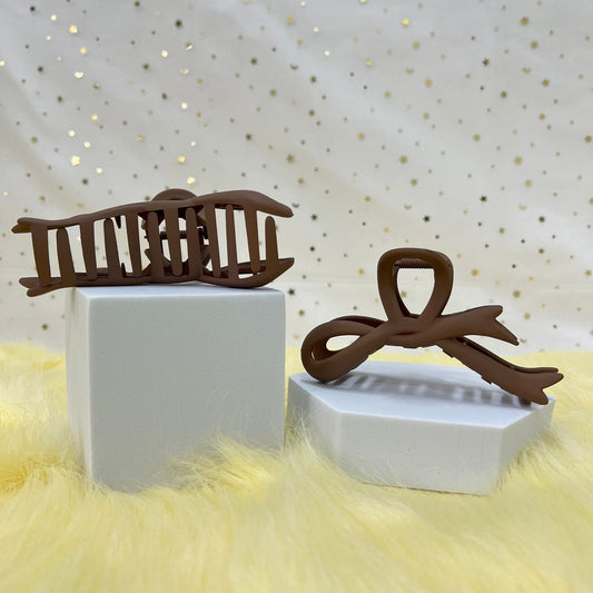 Matte Claw Clip: Flow Ribbon (Assorted Colors)