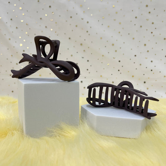 Matte Claw Clip: Flow Ribbon (Assorted Colors)