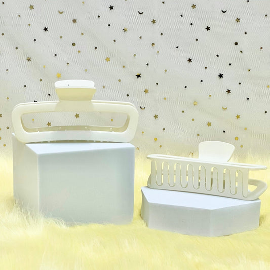 Matte Claw Clip: Rounded Rectangle Claw Clip (Assorted Colors)