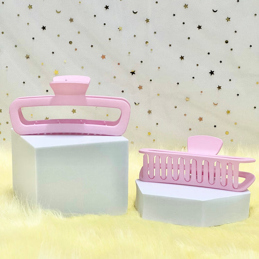 Matte Claw Clip: Rounded Rectangle Claw Clip (Assorted Colors)