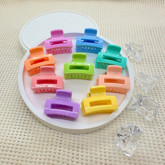 Mini Clips: Rainbow Rectangle Claw