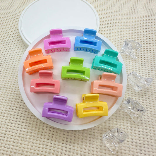 Mini Clips: Rainbow Rectangle Claw