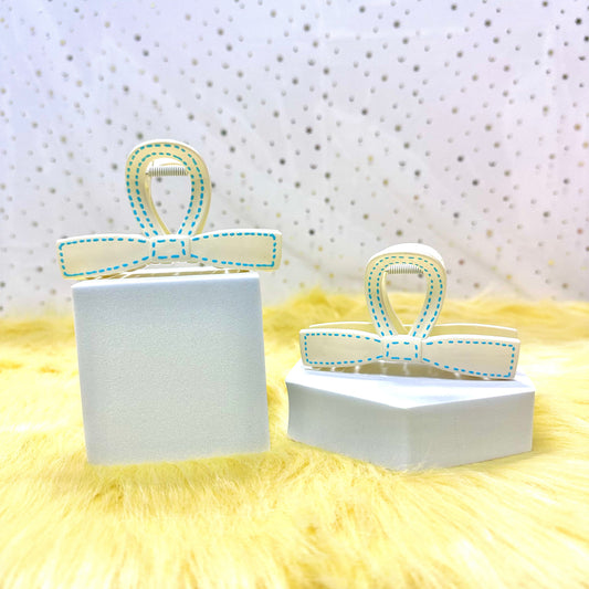 Glossy Claw Clip: Ribbons (Assorted Colors)