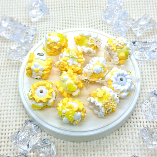 Handpainted Beads: Claire