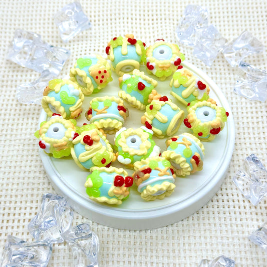 Handpainted Beads: Camille