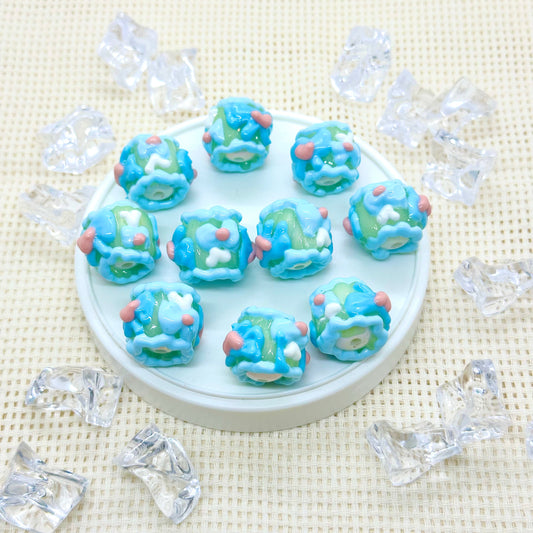 Handpainted Beads: Maricela