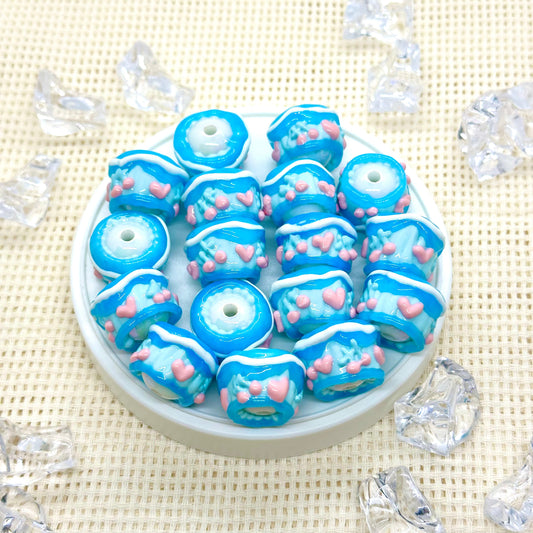 Handpainted Beads: Swan Lake