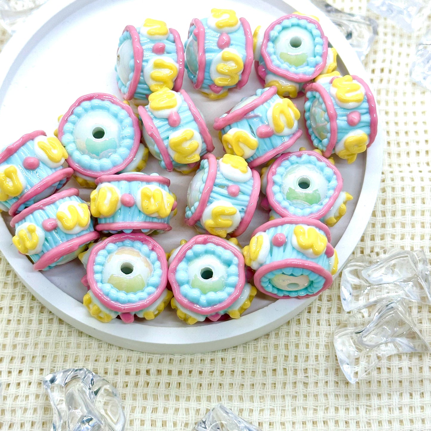 Handpainted Beads: Chrizanne