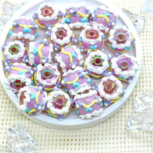 Handpainted Beads: Inga