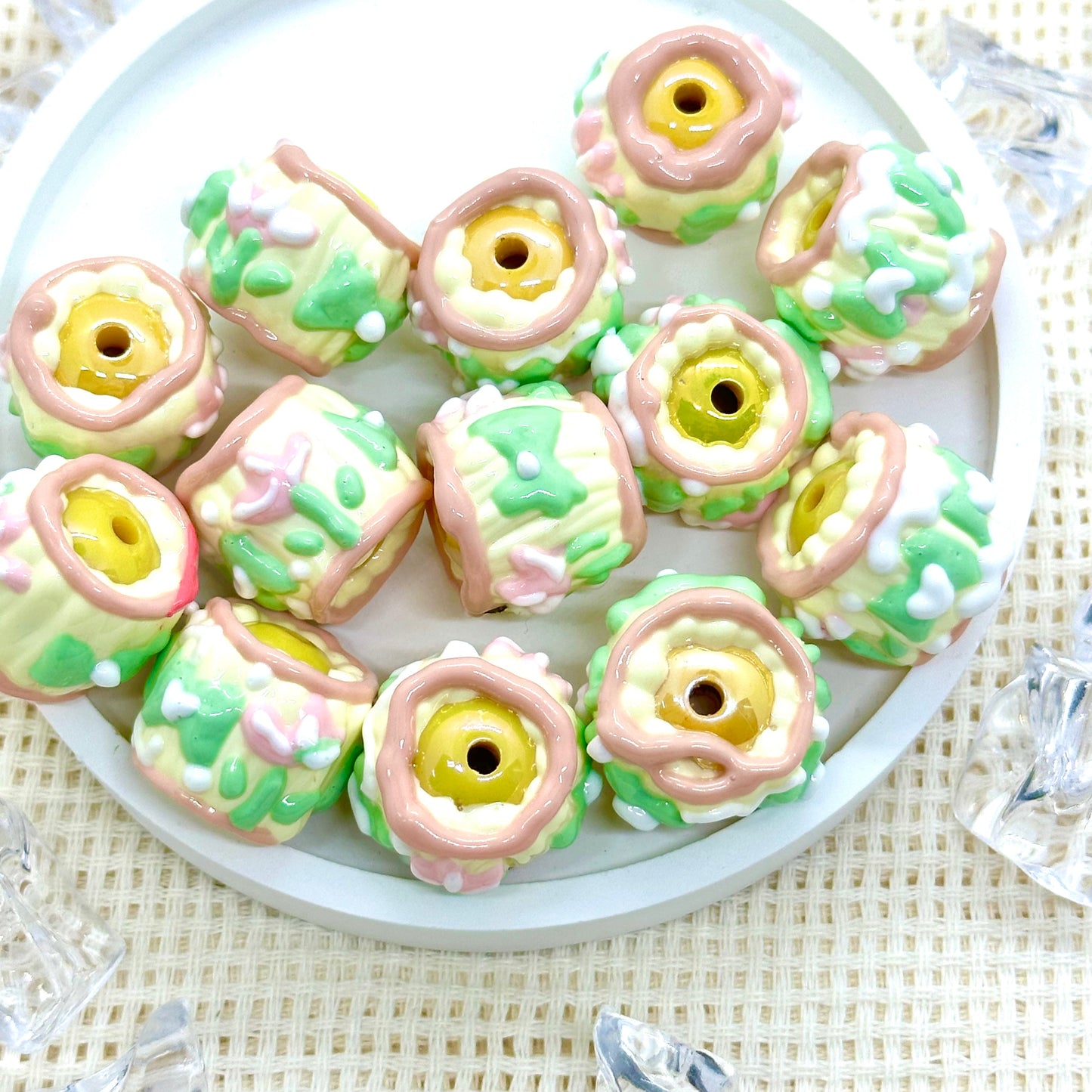 Handpainted Beads: Amina