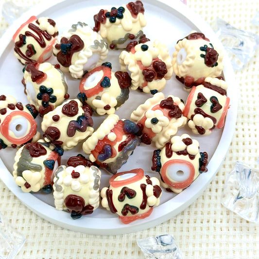 Handpainted Beads: Jewel