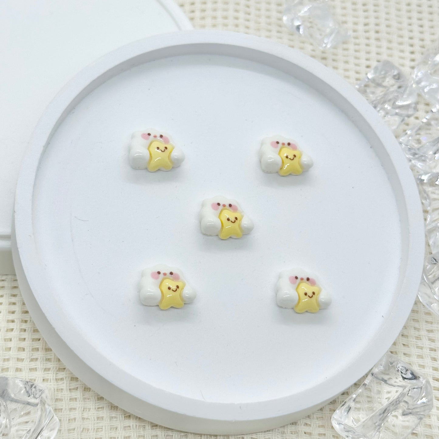 Stick-on Charms: Cloud Hugging Star