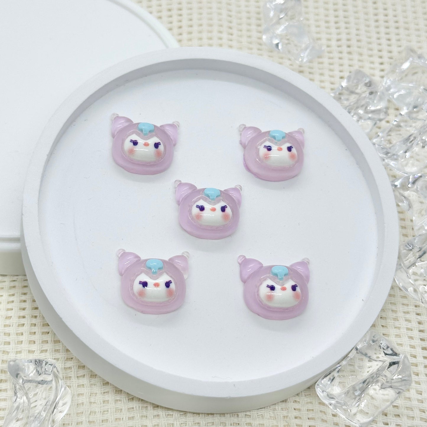 Stick-on Charms: Kuromi (glow in the dark)