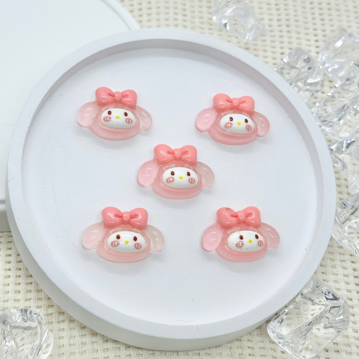 Stick-on Charms: My Melody (glow in the dark)