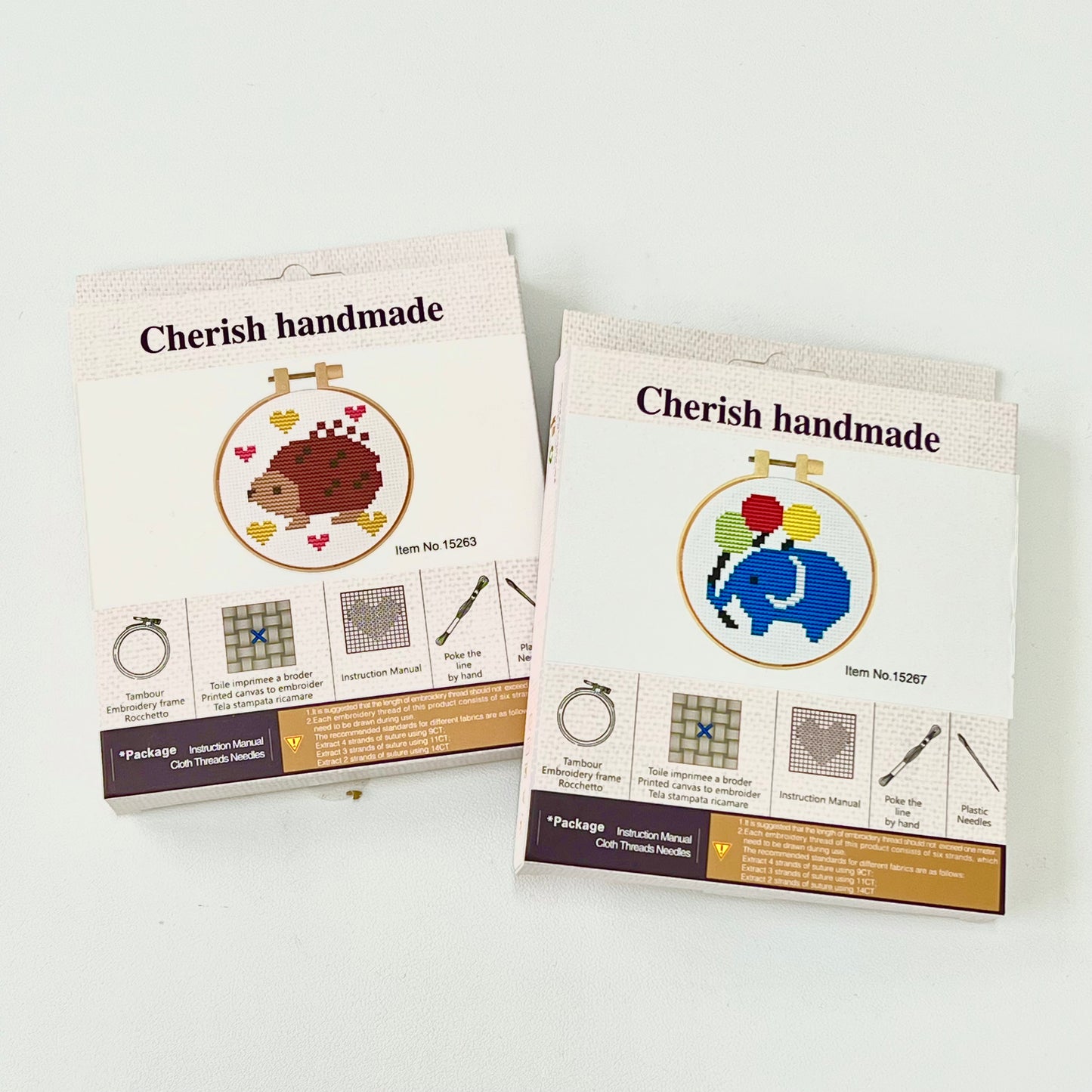 Cross Stitching Kits: 10x10cm