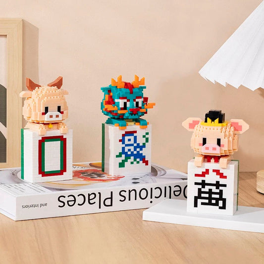 Animal Mahjong Nano Blocks