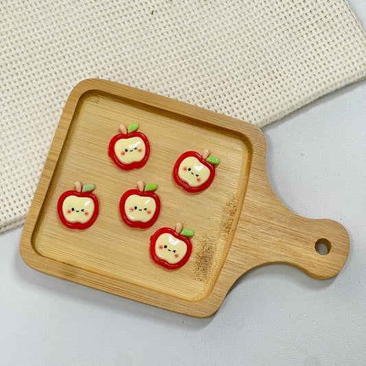 Stick-on Charms: Smiley Apples