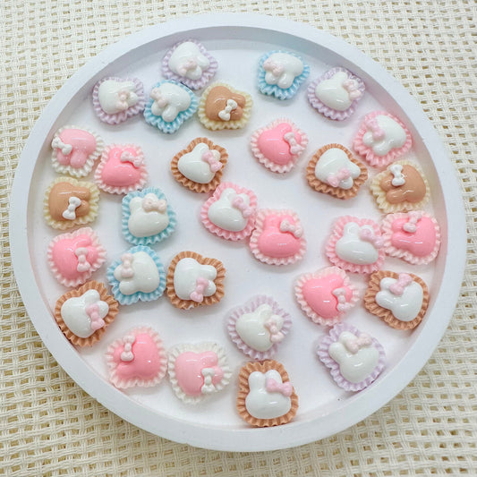 Stick-on Charms: Assorted Bunny Cookies (Assorted Colors)