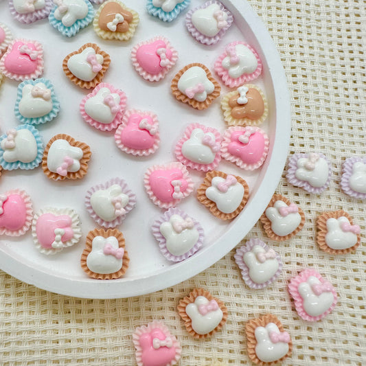 Stick-on Charms: Assorted Bunny Cookies (Assorted Colors)