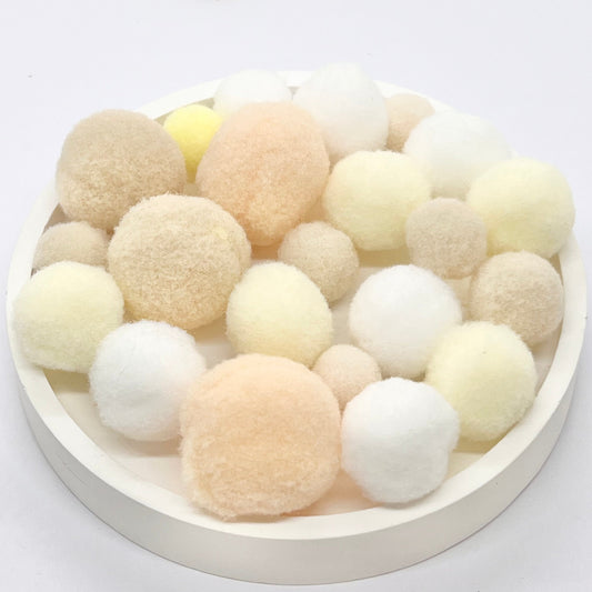 Assorted PomPom Balls: Browns