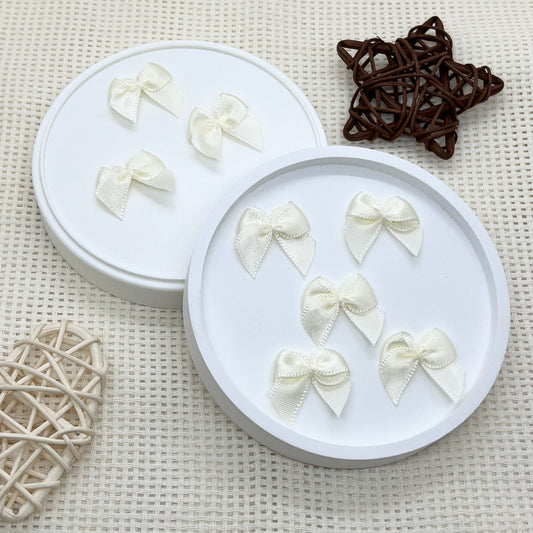 2.5cm Satin Ribbon: Cream